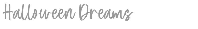 Halloween Dreams Script